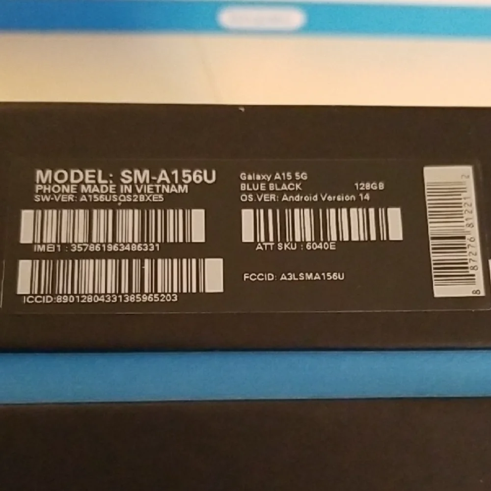 AT&T GALAXY A15 5G Phone NEW Unopened Original Box.